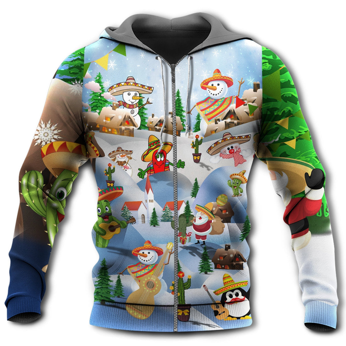 Mexican Christmas Hoodie For Festive Family Moments Winter Wear And Holiday Gift Ideas
