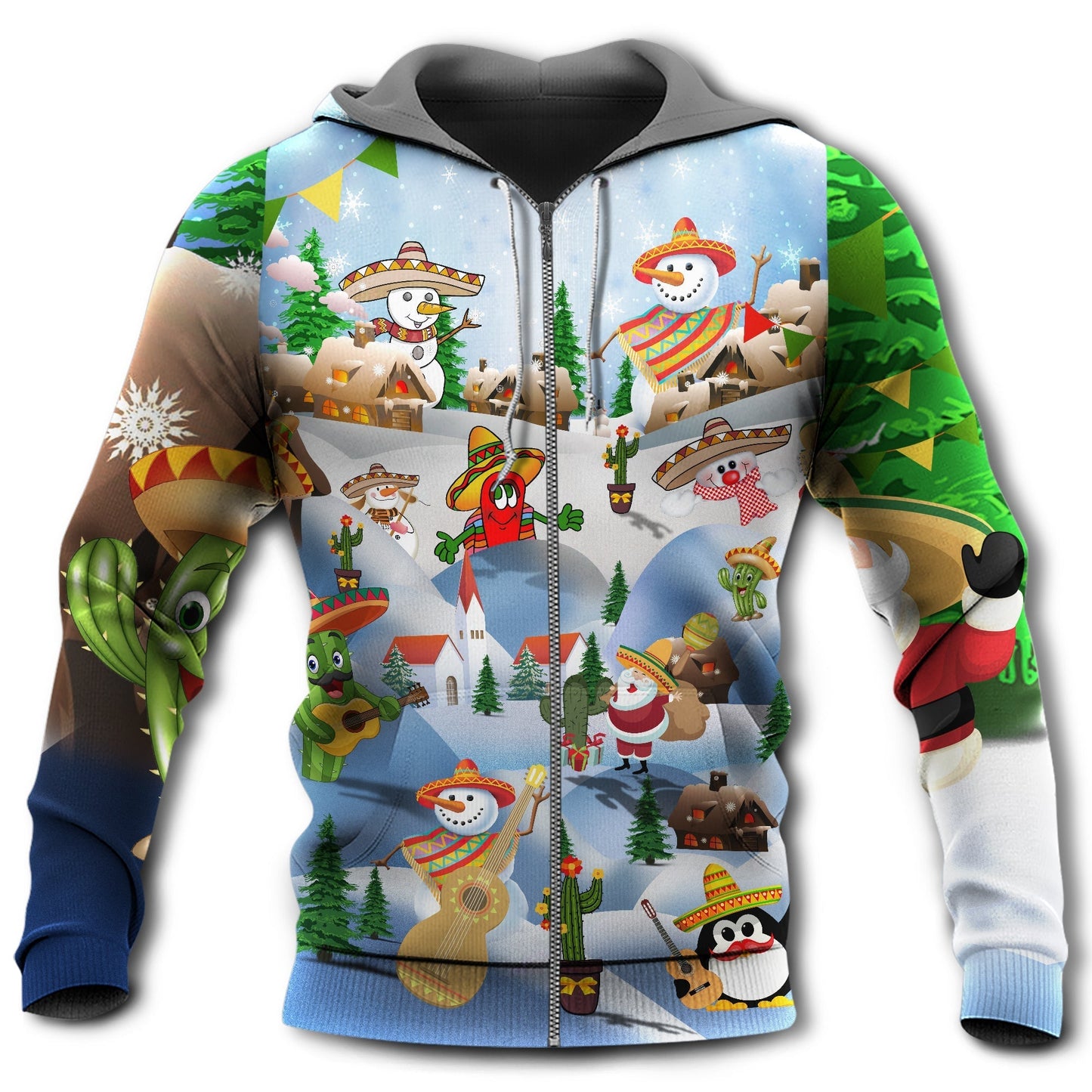 Mexican Christmas Hoodie For Festive Family Moments Winter Wear And Holiday Gift Ideas