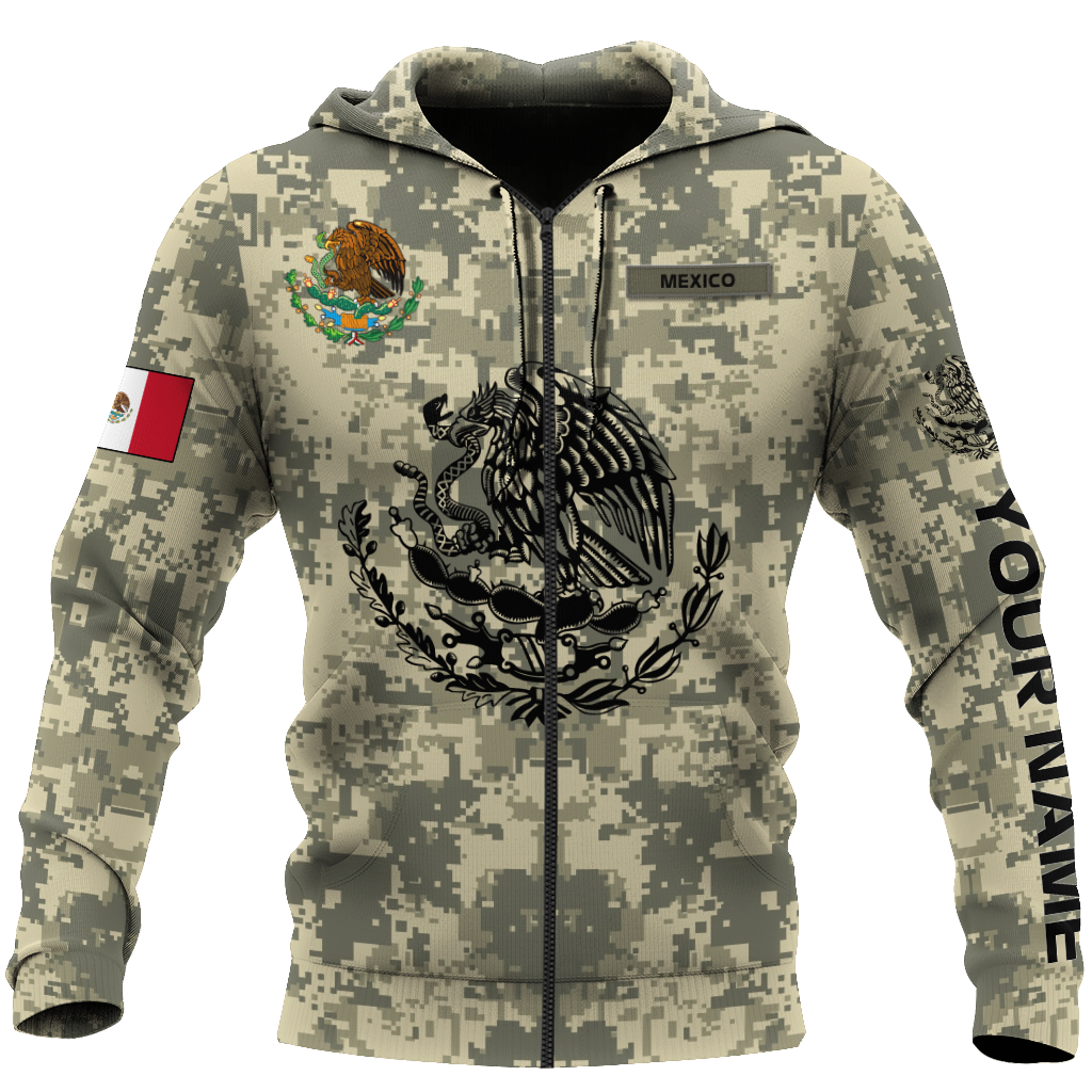 Mexican Military Inspired Personalized Hoodie For Service Appreciation Gatherings Casual Style And Thoughtful Gifting