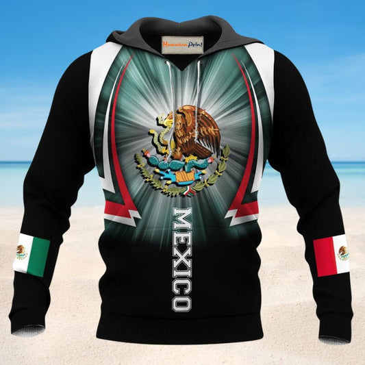 Blue Black Mexico Hoodie For Casual Street Style Travel And Daily Comfort