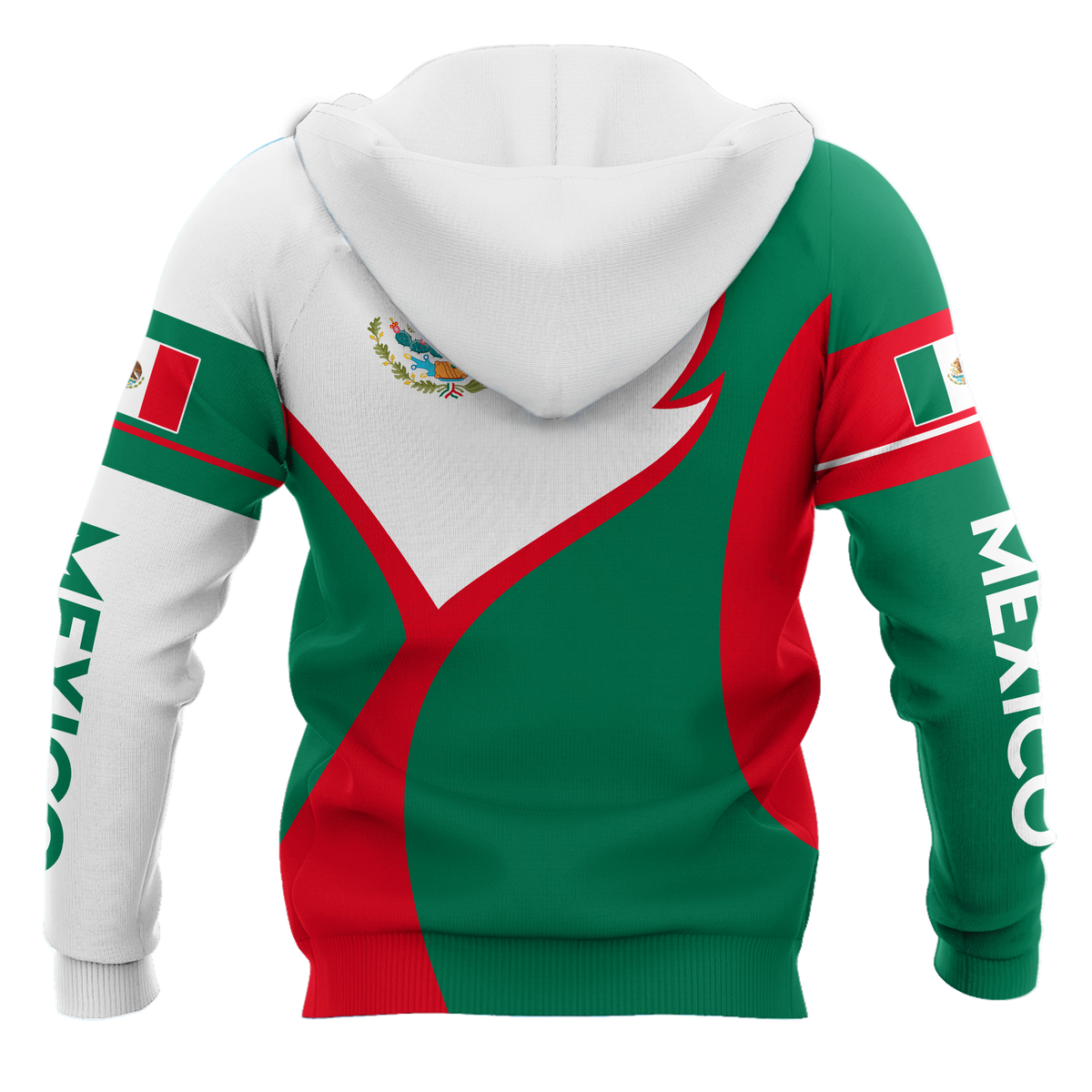 Green Red Mexico Personalized Hoodie For Weekend Adventures Casual Style And Relaxed Comfort