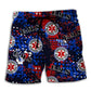 Heroes Military Police Fire Nurses Beach Shorts Design Detail For Casual Warm Weather Outfits