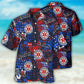 First Responder Tribute Hawaiian Shirt With Detailed Graphic For Tropical Parties Vacation Travel And Casual Summer Style