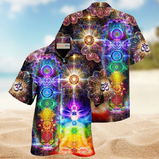Mind And Soul Harmony Chakra Hawaiian Shirt For Summer Vacation Beach Travel And Relaxed Casual Wear