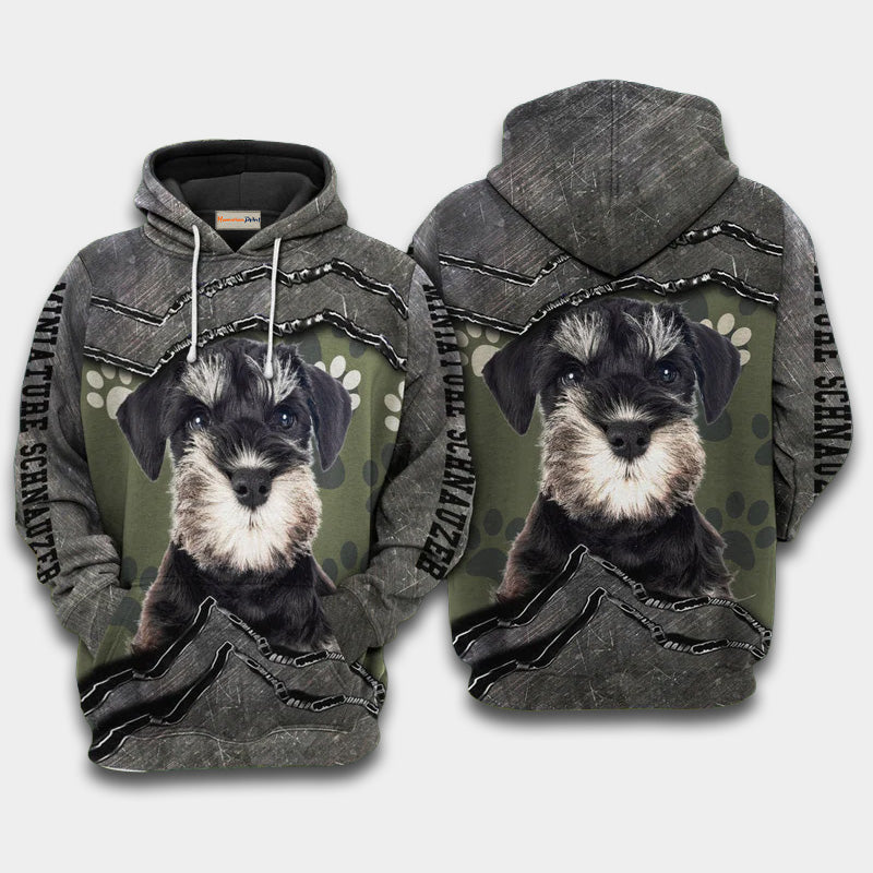 Miniature Schnauzer Friend Hoodie For Travel Days Outdoor Events And Thoughtful Gifts