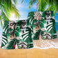 Miniature Schnauzer Tropical Leaf Beach Shorts Pattern View For Coastal Holidays And Casual Activities