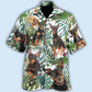 Tropical Miniature Pinscher Leaf Hawaiian Shirt For Island Getaways, Outdoor Gatherings, And Comfortable Summer Wear