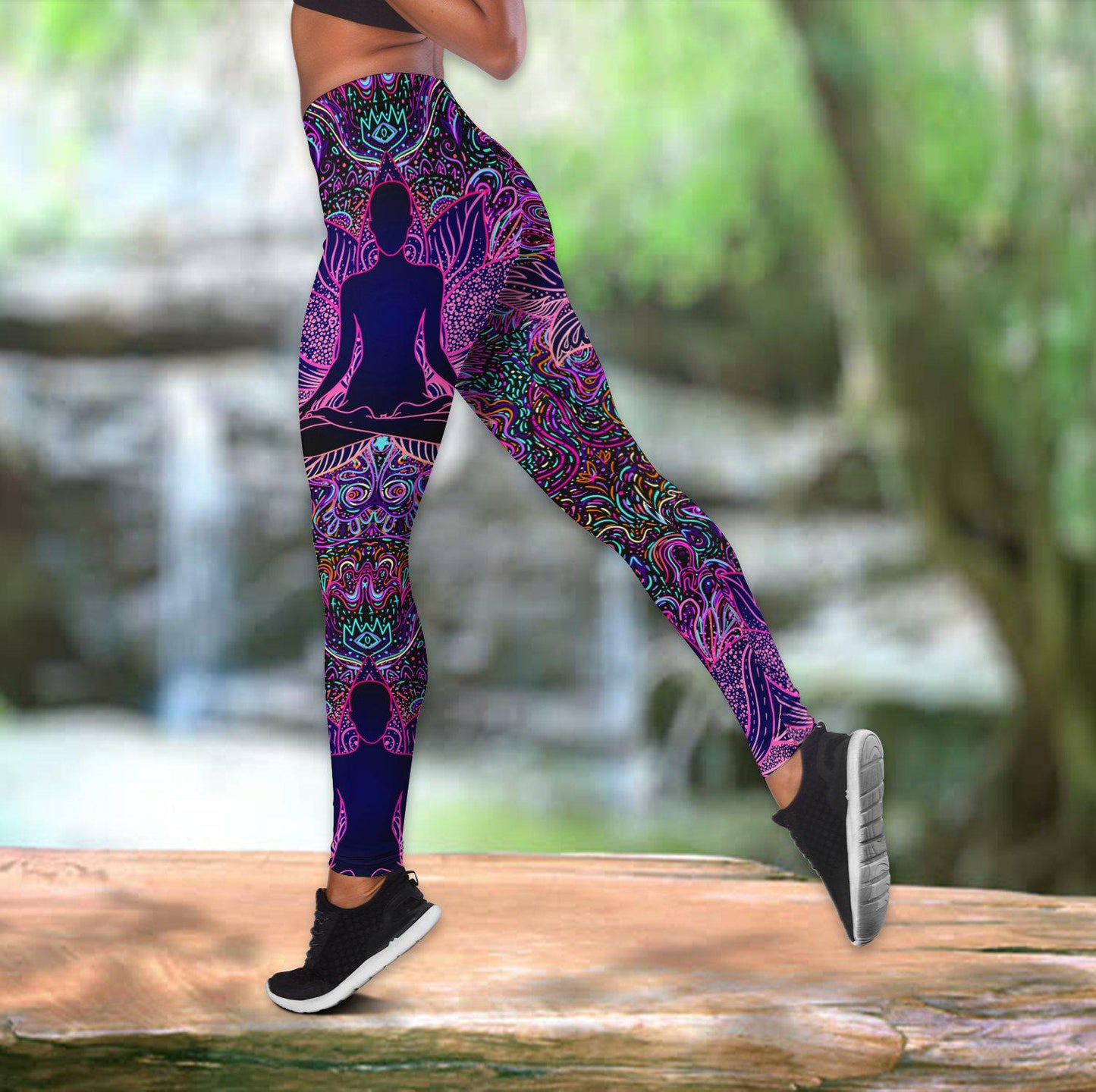 Yoga Meditation Peaceful Hollow Tank Top For Yoga Sessions And Summer Outings