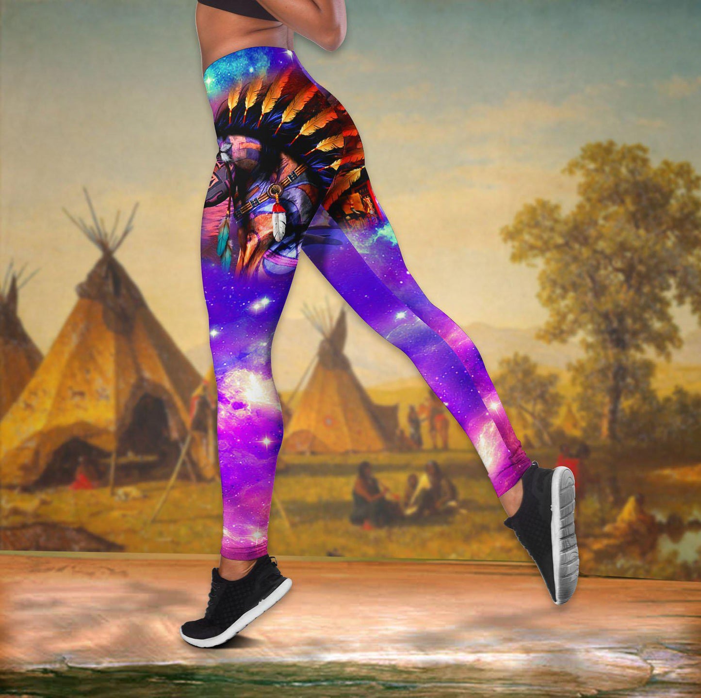 Native Peace Hollow Tank Top For Yoga Classes And Outdoor Events