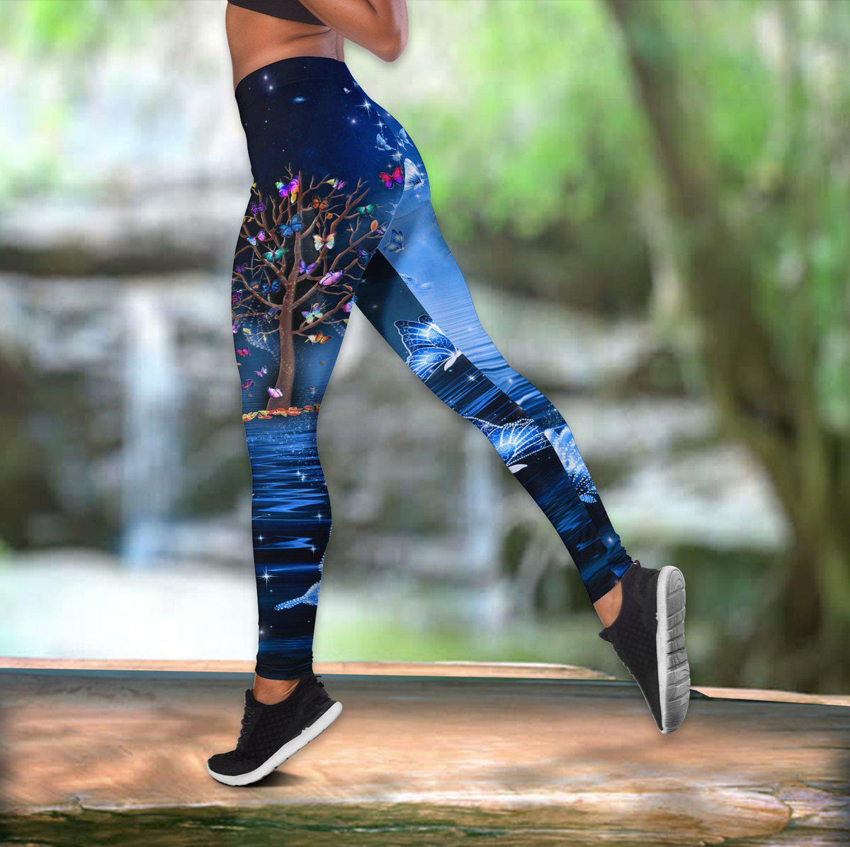 Butterfly Beautiful Everyday Hollow Tank Top For Fitness Activities And Casual Wear