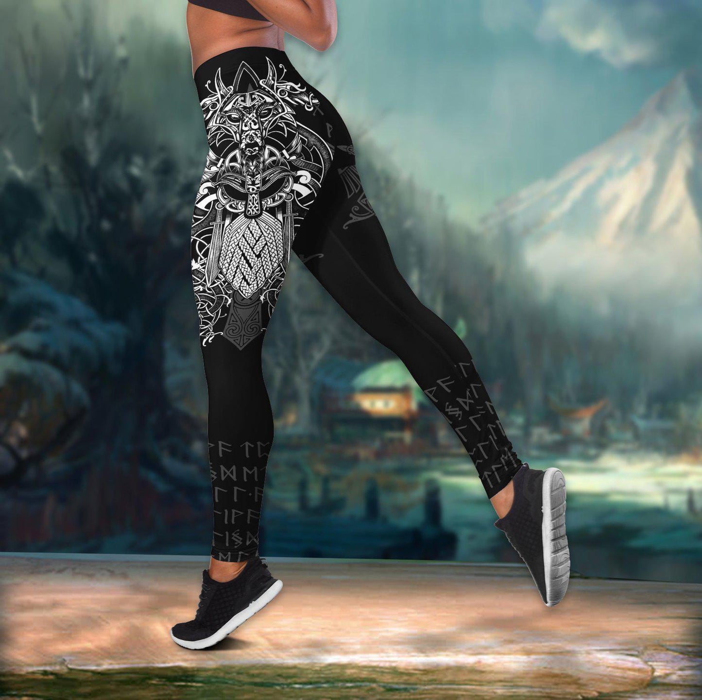 Viking Strength Hollow Tank Top For Outdoor Activities And Casual Style
