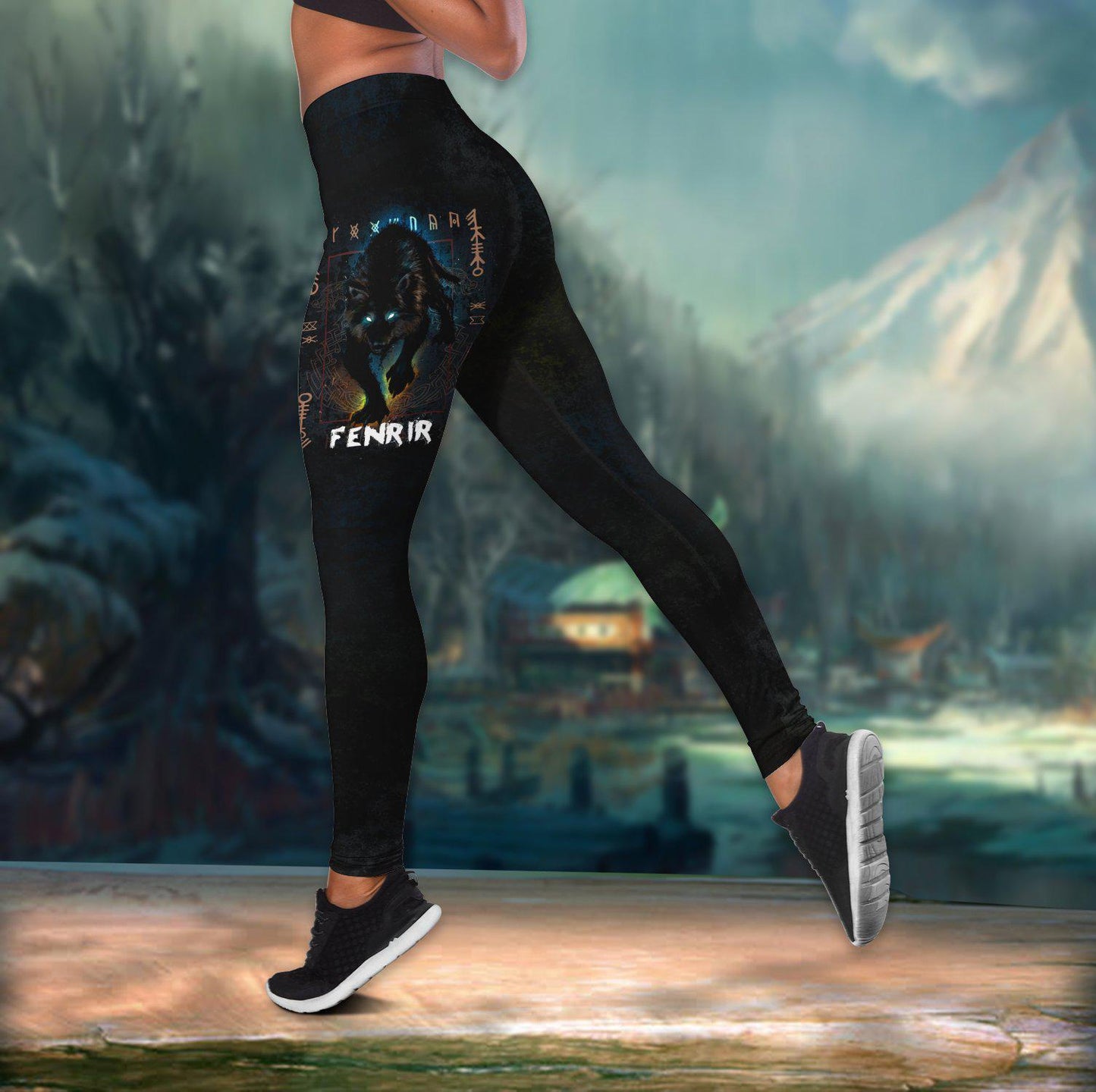 Viking Strength Hollow Tank Top For Alternative Art Lovers And Gifting