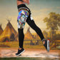 Native Horse Woman Hollow Tank Top For Yoga Workouts And Casual Wear
