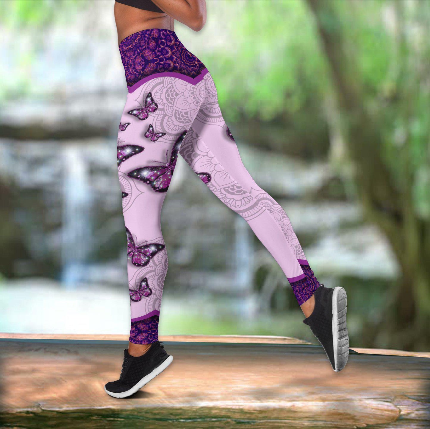 Butterfly Beautiful Everyday Hollow Tank Top For Workout Classes And Daily Comfort