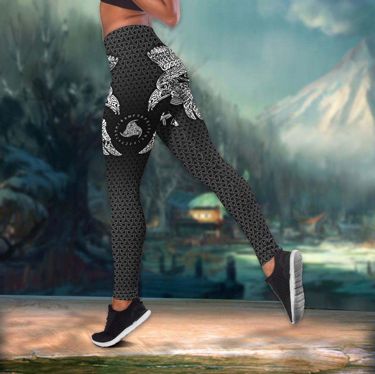 Viking Strength Hollow Tank Top For Studio Activities And Confident Wear
