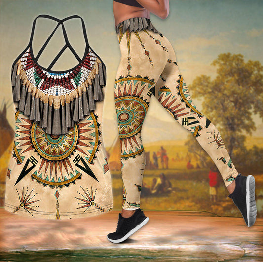 Native Peace Hollow Tank Top For Studio Practice And Casual Styling