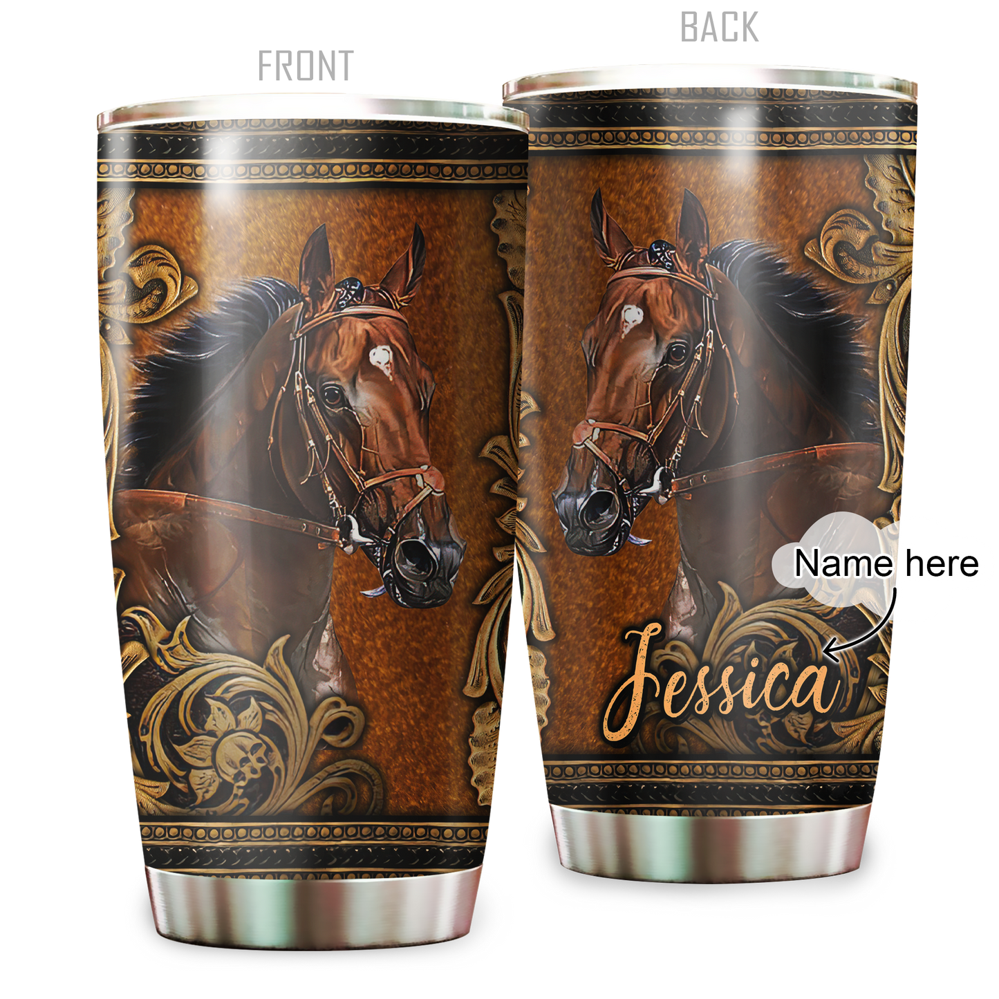 Horses Lend Us The Wings We Lack 20 Oz Tumbler For Coffee Travel And Daily Drinks