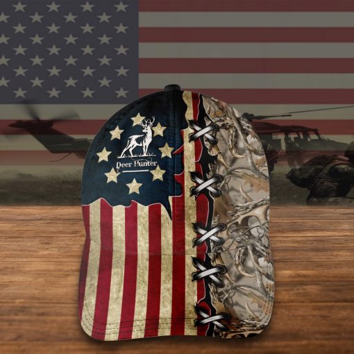 Hunting Deer Lover Custom Classic Cap For Festivals Travel Adventures And Casual Gift Giving
