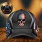 American Skull Metal Classic Cap For Beach Travel Outdoor Events And Relaxed Casual Wear