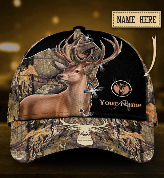 Custom Deer Hunting Proud American Flag Classic Cap For Weekend Adventures Festivals And Gift Giving