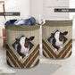 Cow Rope Handmade Laundry Basket For Room Home Organizer