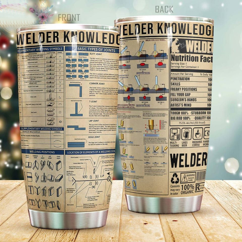 Welder Lover 20 Oz Tumbler For Coffee Travel And Daily Drinks