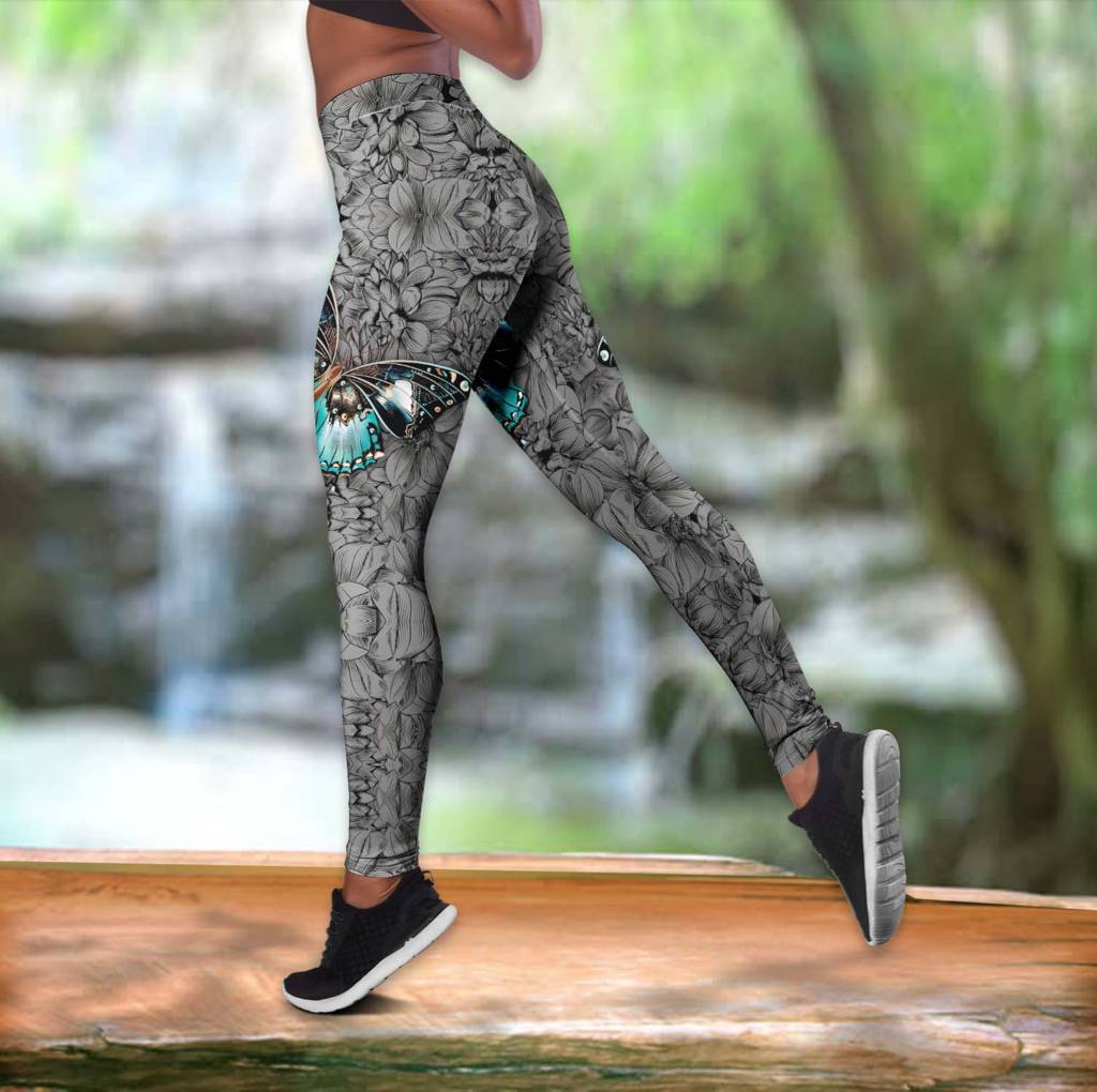 Butterfly Shine Overnight Hollow Tank Top For Fitness Activities And Casual Wear