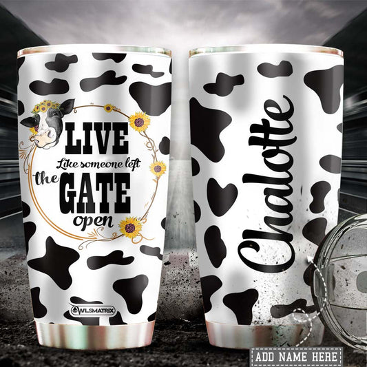Cow Farm Life Personalized 20 Oz Tumbler For Coffee Travel And Daily Drinks