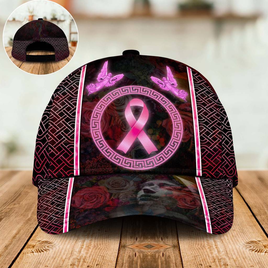 Angel Breast Cancer Awareness Classic Cap For Outdoor Travel Festivals And Relaxed Everyday Wear