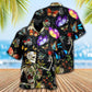 Skull And Butterfly Hawaiian Shirt With All Over Print For Beach Parties Vacation Travel And Relaxed Casual Style