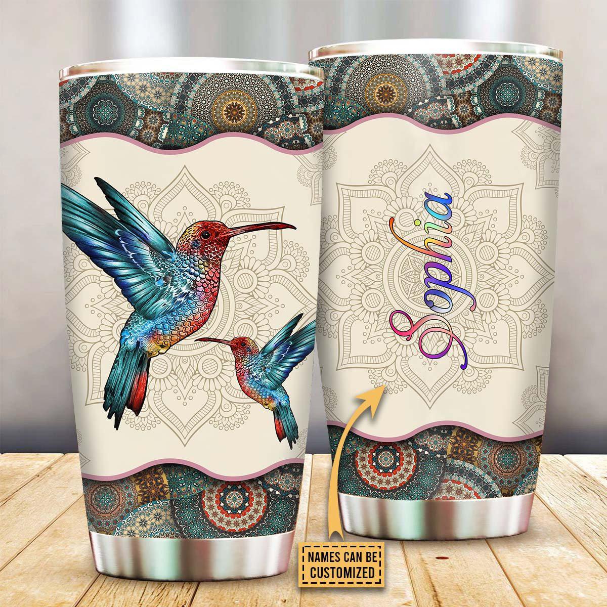Bird Lover Mandala 20 Oz Tumbler For Coffee Travel And Daily Drinks