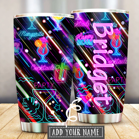 Summer Drink Summer Vibes Personalized 20 Oz Tumbler For Coffee Travel And Daily Drinks