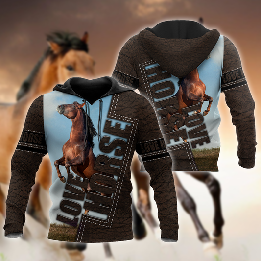 Horse Love Hoodie For Horse Lovers Weekend Adventures And Relaxed Daily Style