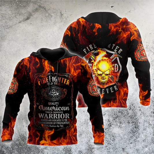 Firefighter Hoodie For Service Tribute Gatherings Daily Outfits And Gift Giving
