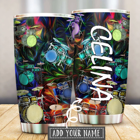 Music Is My Soul Personalized 20 Oz Tumbler For Coffee Travel And Daily Drinks