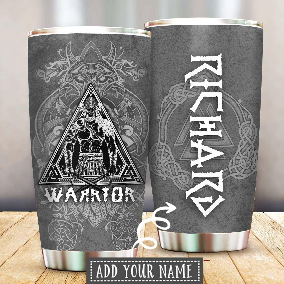 Viking Warrior Stronger Personalized 20 Oz Tumbler For Coffee Travel And Daily Drinks