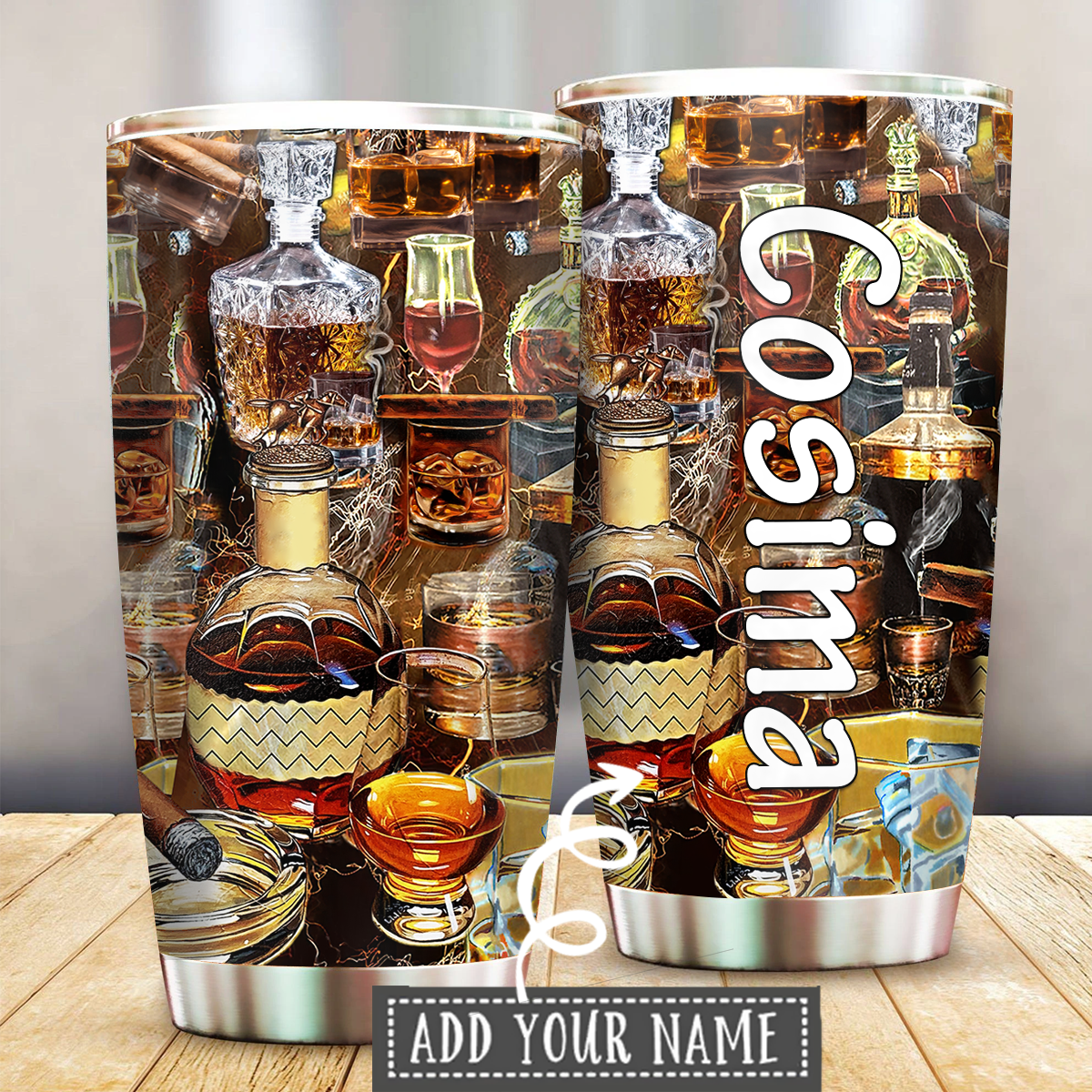 Beverage Is My Love Personalized 20 Oz Tumbler For Coffee Travel And Daily Drinks