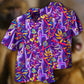 Colorful Monkey Hawaiian Shirt With Detailed Graphic For Island Holidays Summer Parties And Casual Outdoor Wear