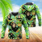 Green Monkey Banana Leaf Fun Hoodie For Weekend Trips Relaxed Outfits And Thoughtful Gifting