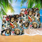 Smiling Monkey Fun Positive Beach Shorts Design View For Summer Events And Coastal Getaways
