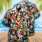 Cute Playful Monkey Hawaiian Shirt With All Over Print For Resort Holidays Beach Travel And Relaxed Casual Fashion