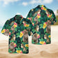 Tropical Summer Monkey Hawaiian Shirt For Coastal Travel, Casual Events, And Comfortable Summer Wear