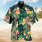 Tropical Summer Monkey Hawaiian Shirt For Coastal Travel, Casual Events, And Comfortable Summer Wear