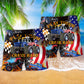 Monster Truck Tough Play Hard Action Beach Shorts Artwork Detail For Comfortable Everyday Summer Wear