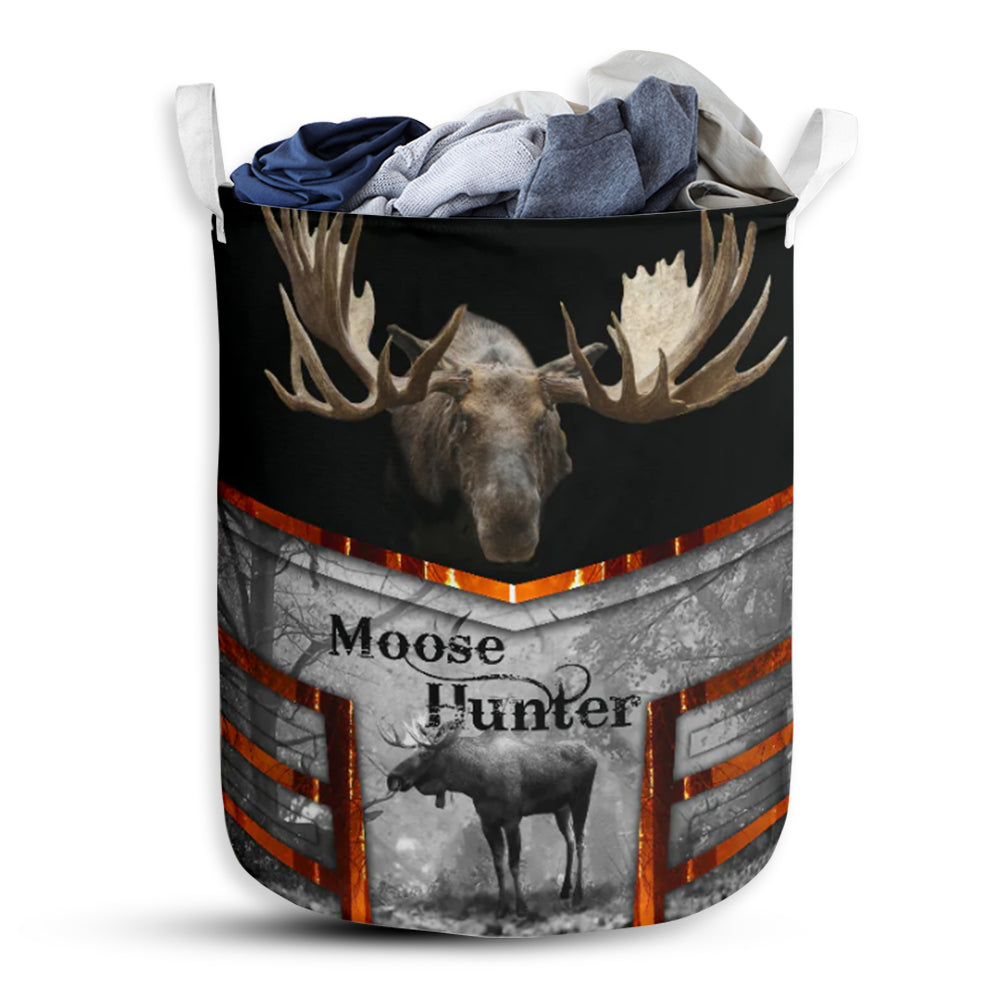 Moose Background Nice Style Laundry Basket For Bathroom Bedroom Storage