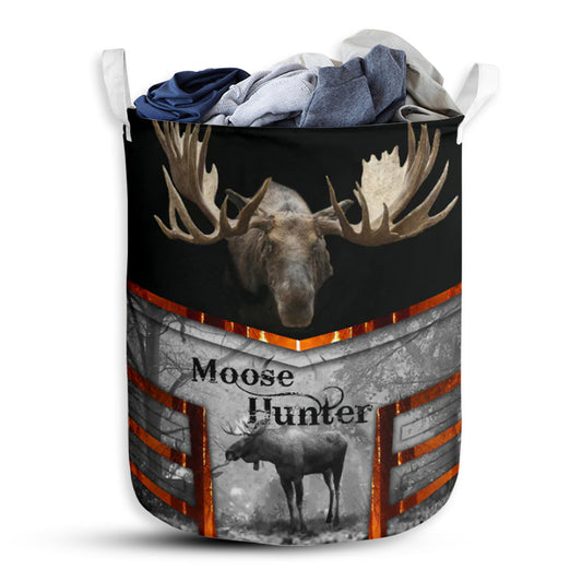 Moose Background Nice Style Laundry Basket For Bathroom Bedroom Storage