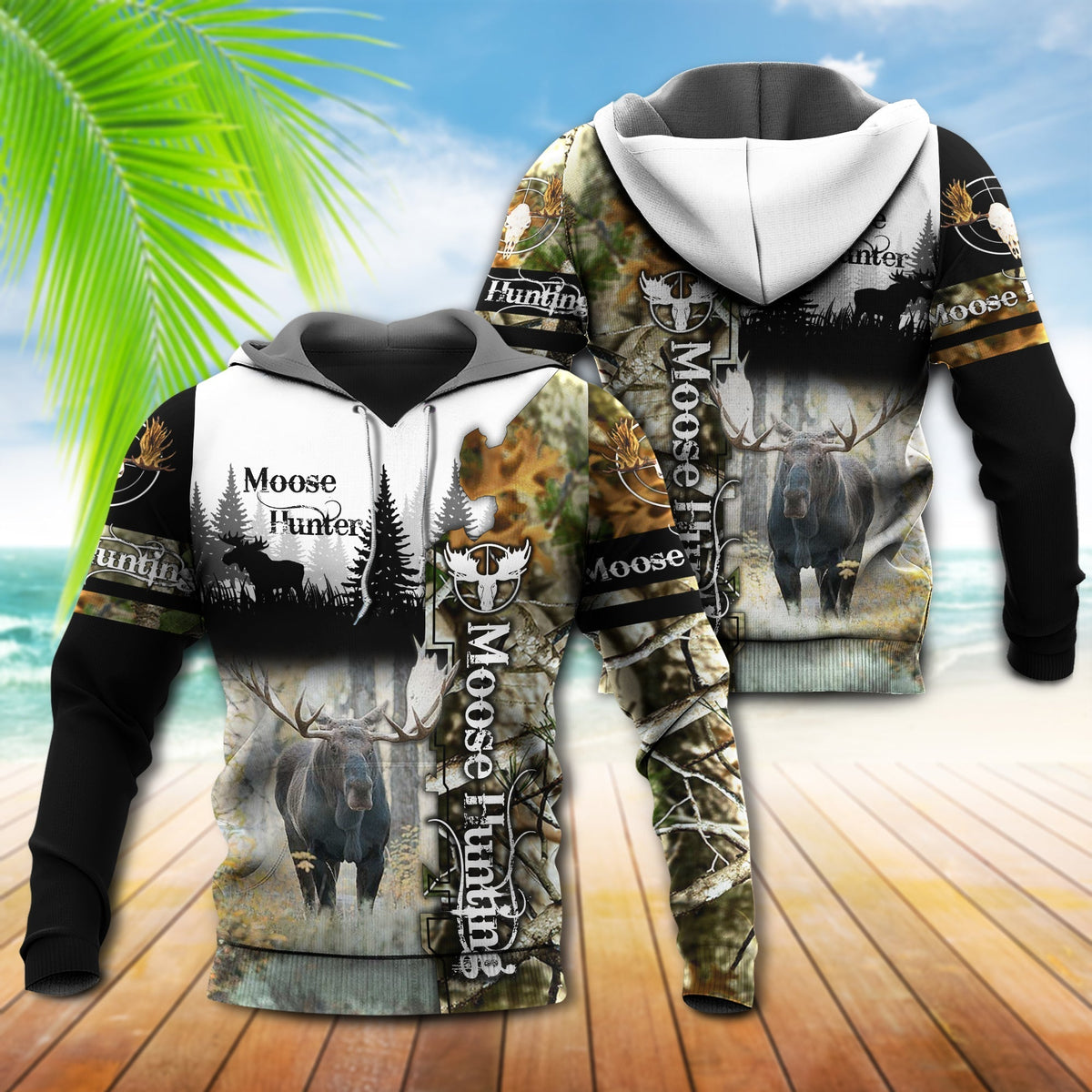 Moose Hunter Hoodie For Wildlife Enthusiasts Weekend Adventures And Casual Style