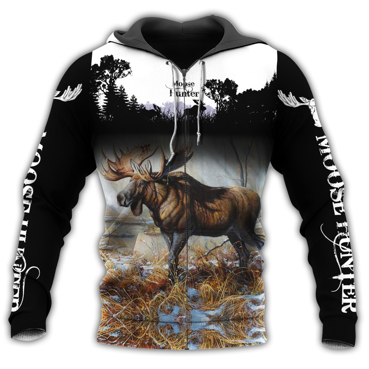Moose Hunting Lover Hoodie For Outdoor Adventures Seasonal Events And Gift Giving