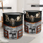 Moose Background Nice Style Laundry Basket For Room Home Organizer