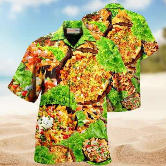 More Nachos Por Favor Hawaiian Shirt For Summer Gatherings Island Travel And Comfortable Casual Wear